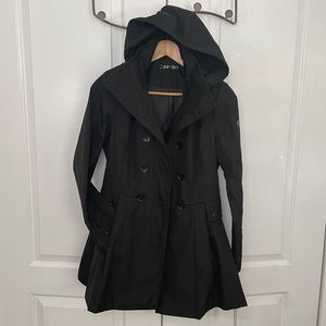 Calvin Klein coat detachable hood, Black size PS